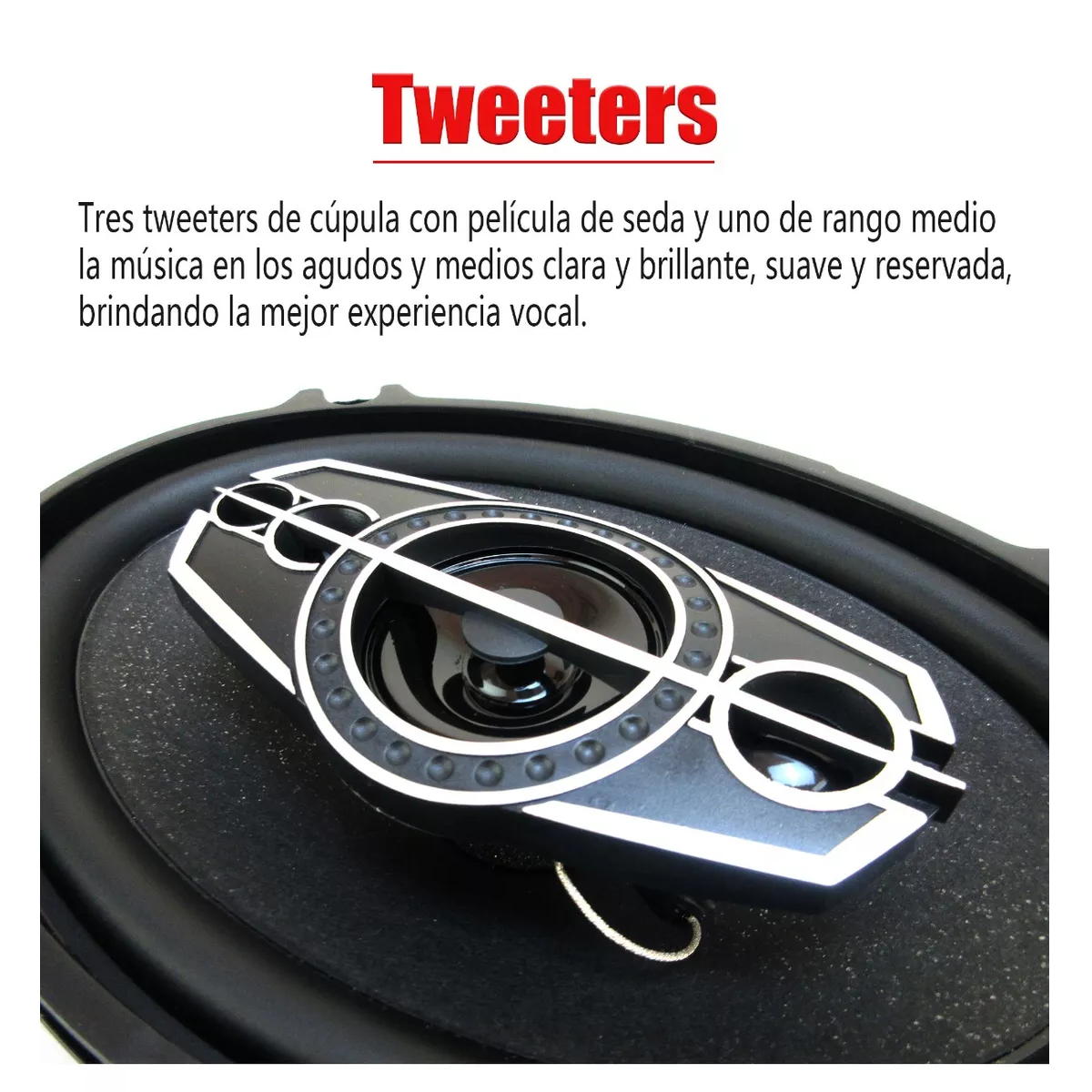 Set 2pcs Bocinas 6x9in Coaxial Para Carro Auto 5 Vías Car Audio