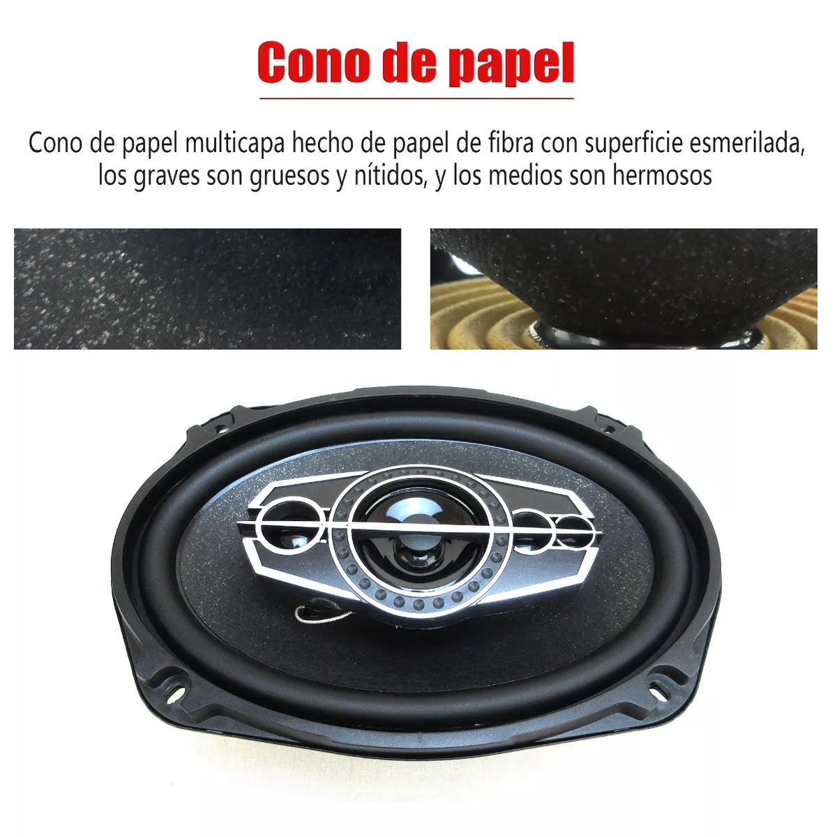 Set 2pcs Bocinas 6x9in Coaxial Para Carro Auto 5 Vías Car Audio