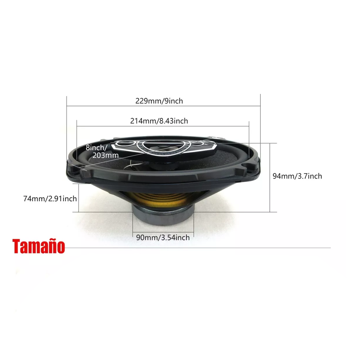 Set 2pcs Bocinas 6x9in Coaxial Para Carro Auto 5 Vías Car Audio