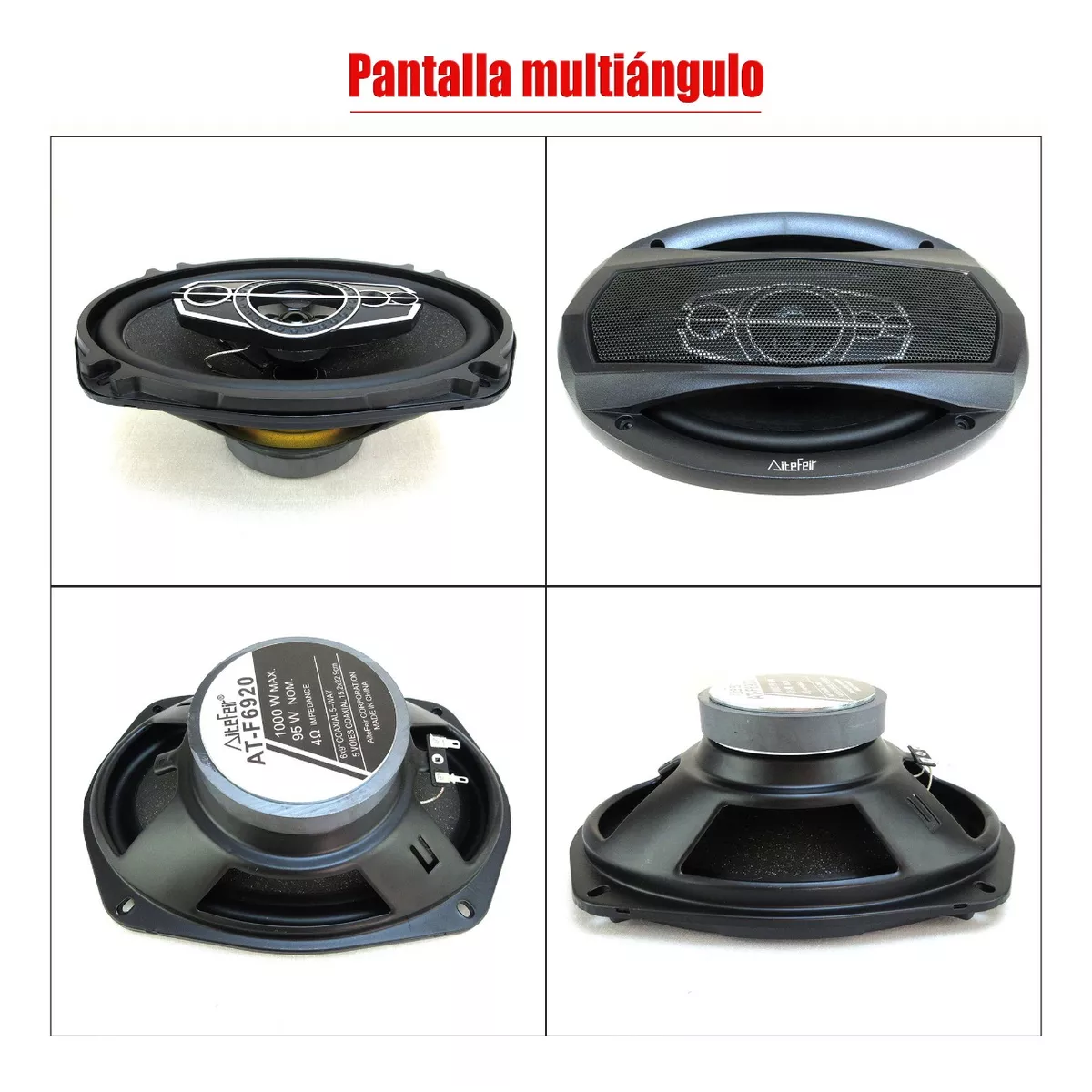 Set 2pcs Bocinas 6x9in Coaxial Para Carro Auto 5 Vías Car Audio