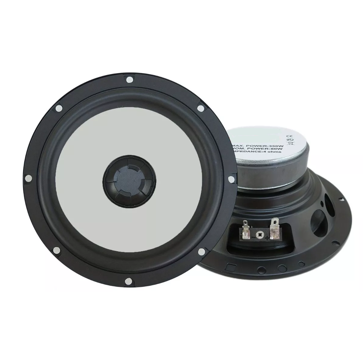 Set De Medios Bocinas 6.5 Subwoofer+tweeters Para Auto Audio