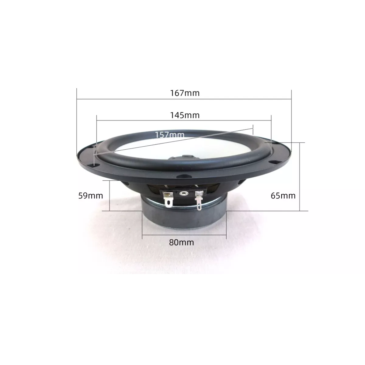 Set De Medios Bocinas 6.5 Subwoofer+tweeters Para Auto Audio