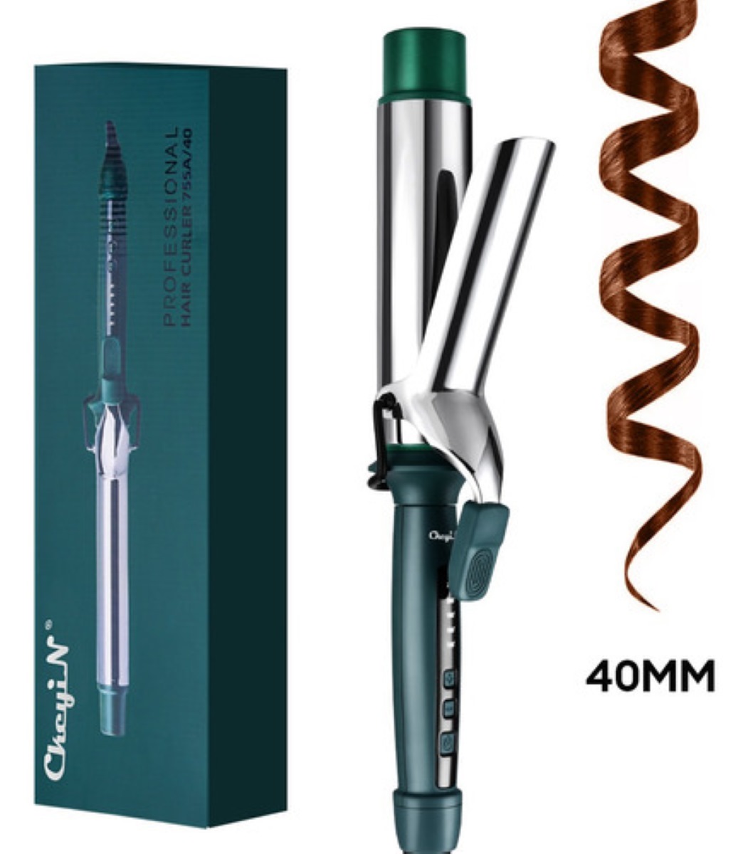 Tenaza Rizadora De Cabello De Cerámica, 40 Mm, Verde