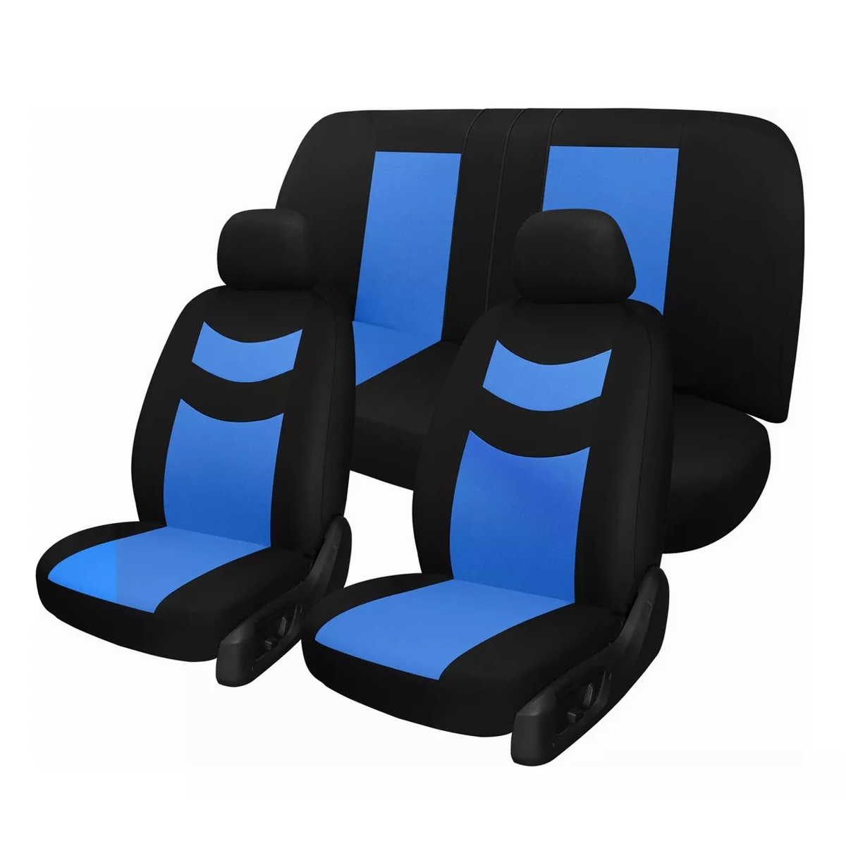 Fundas De Poliéster Para 5 Asientos De Auto Azul