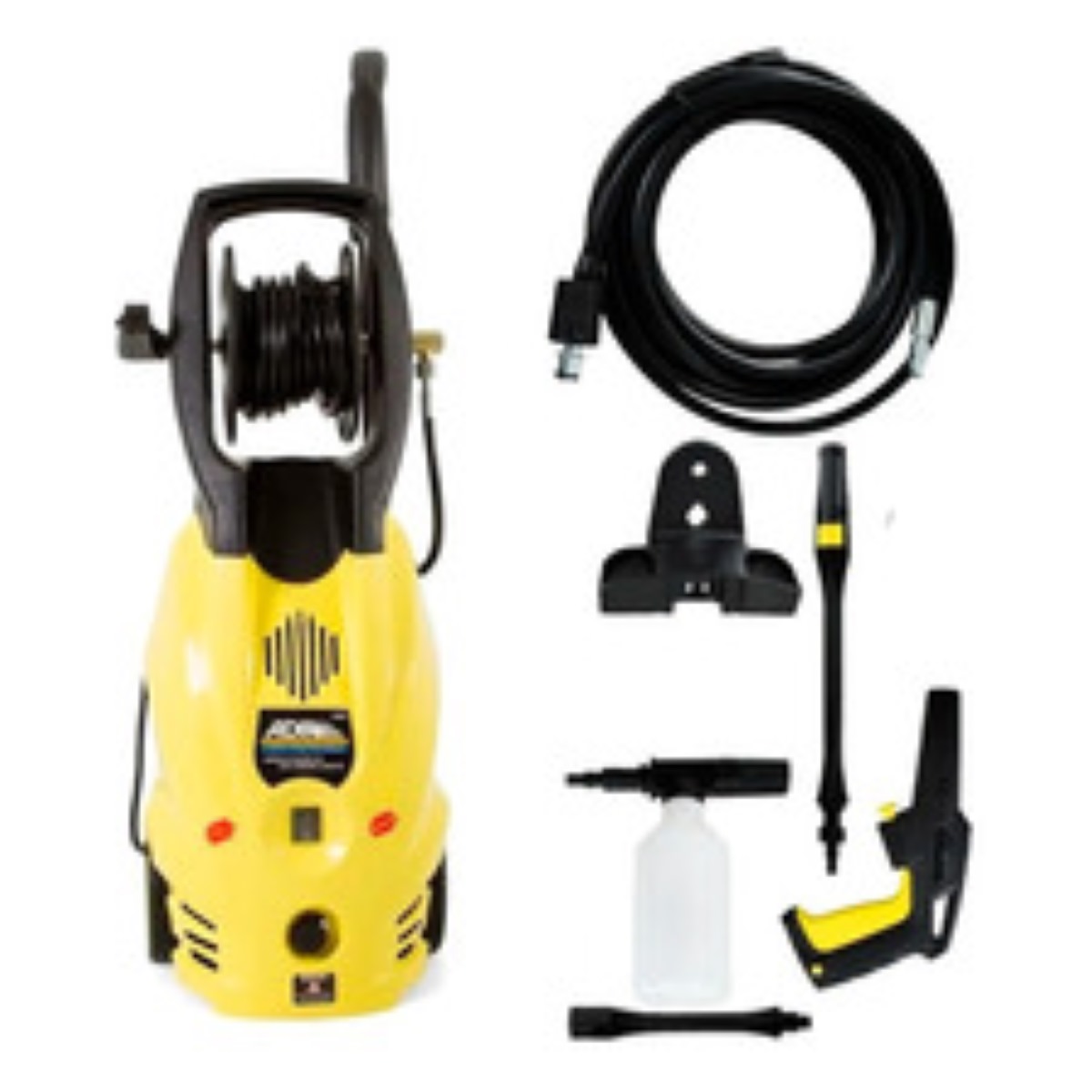 Hidrolavadora eléctrica amarilla de 1200W con 7000kPa de presión máxima 120V - 60Hz