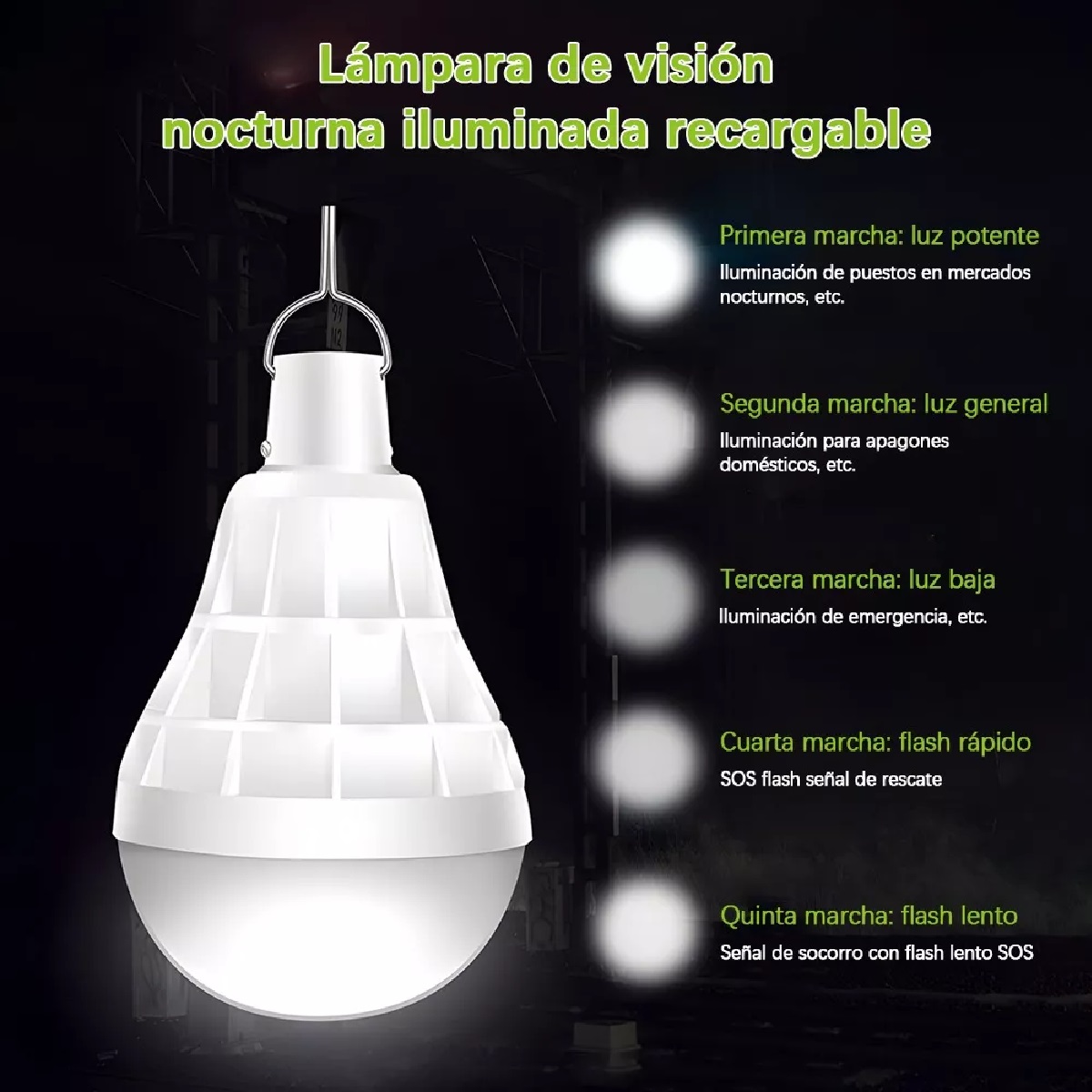 Set Focos Hogar Blanco Portatil Gancho Led Usb Recargables 10pzs