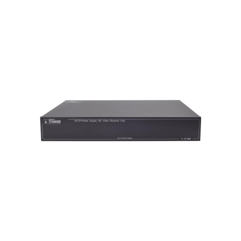 Kit de Transceptor activo EPCOM TITANIUM KITTT16PVTURBOX de 150m en 4K  
