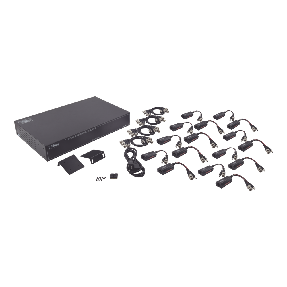 Kit de Transceptor activo EPCOM TITANIUM KITTT16PVTURBOX de 150m en 4K  