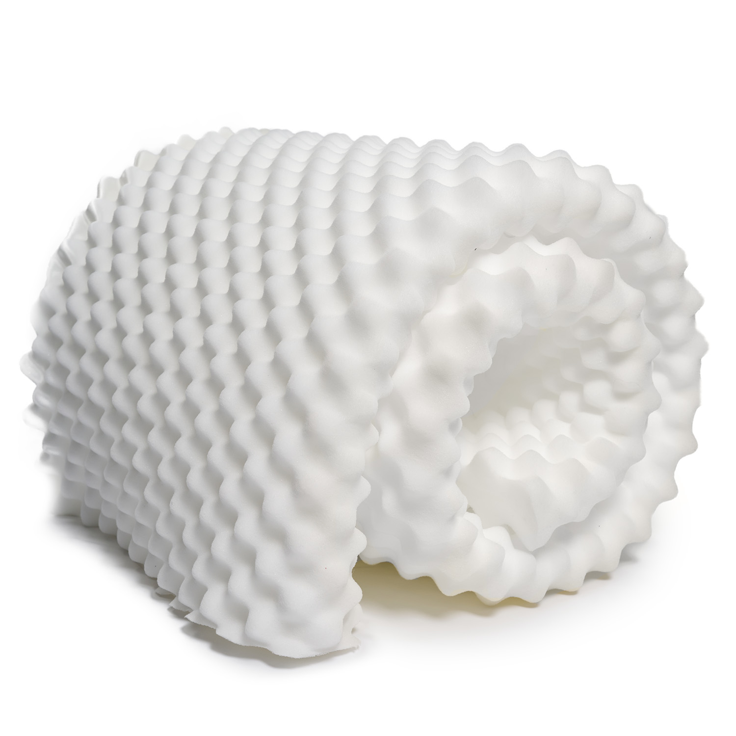 SILVER EDITION Colchoneta Sobrecolchón  Cómoda y Súper Suave  Con Ondas de Masaje Individual  190 x 100 x 3 cm  Blanca