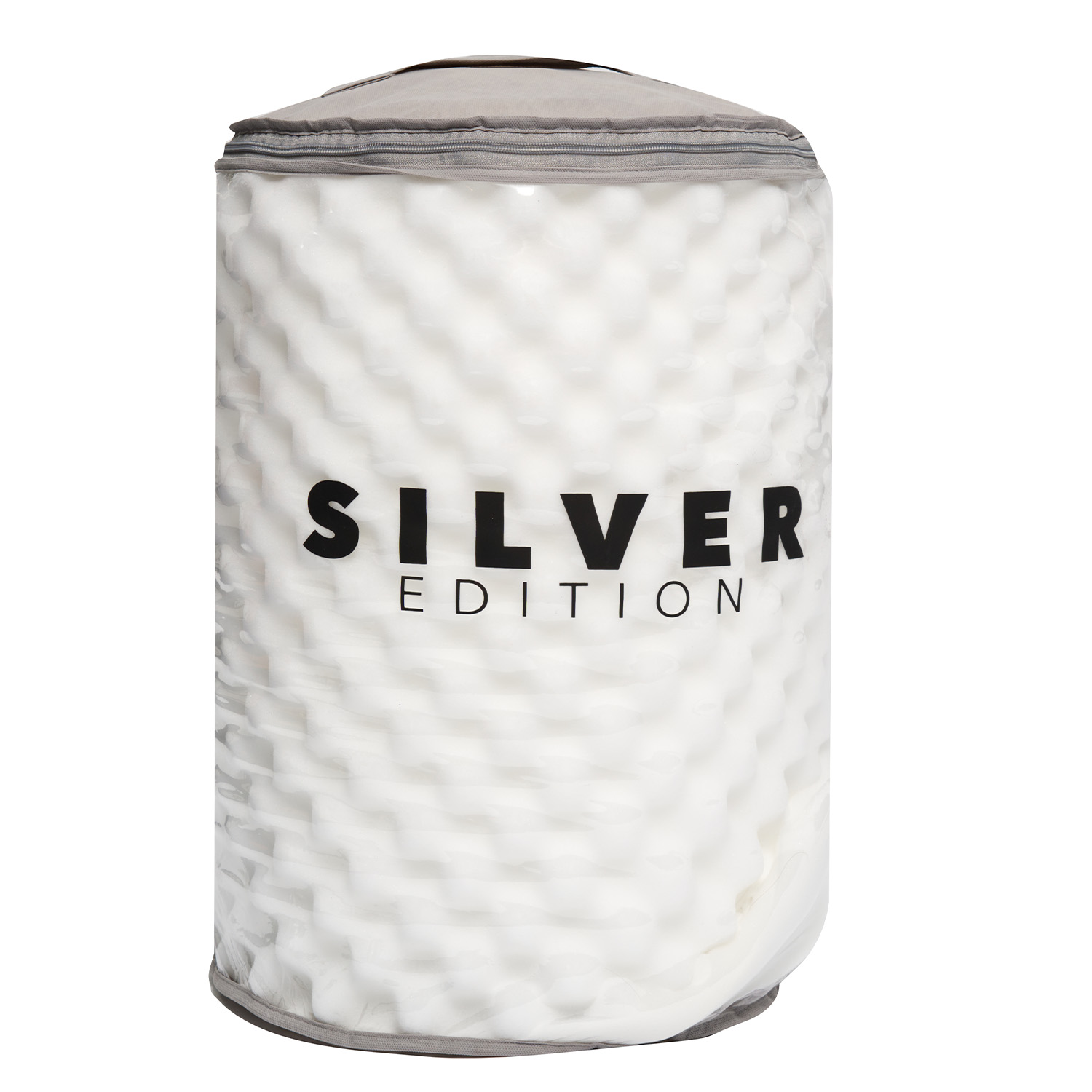 SILVER EDITION Colchoneta Sobrecolchón  Cómoda y Súper Suave  Con Ondas de Masaje Individual  190 x 100 x 3 cm  Blanca