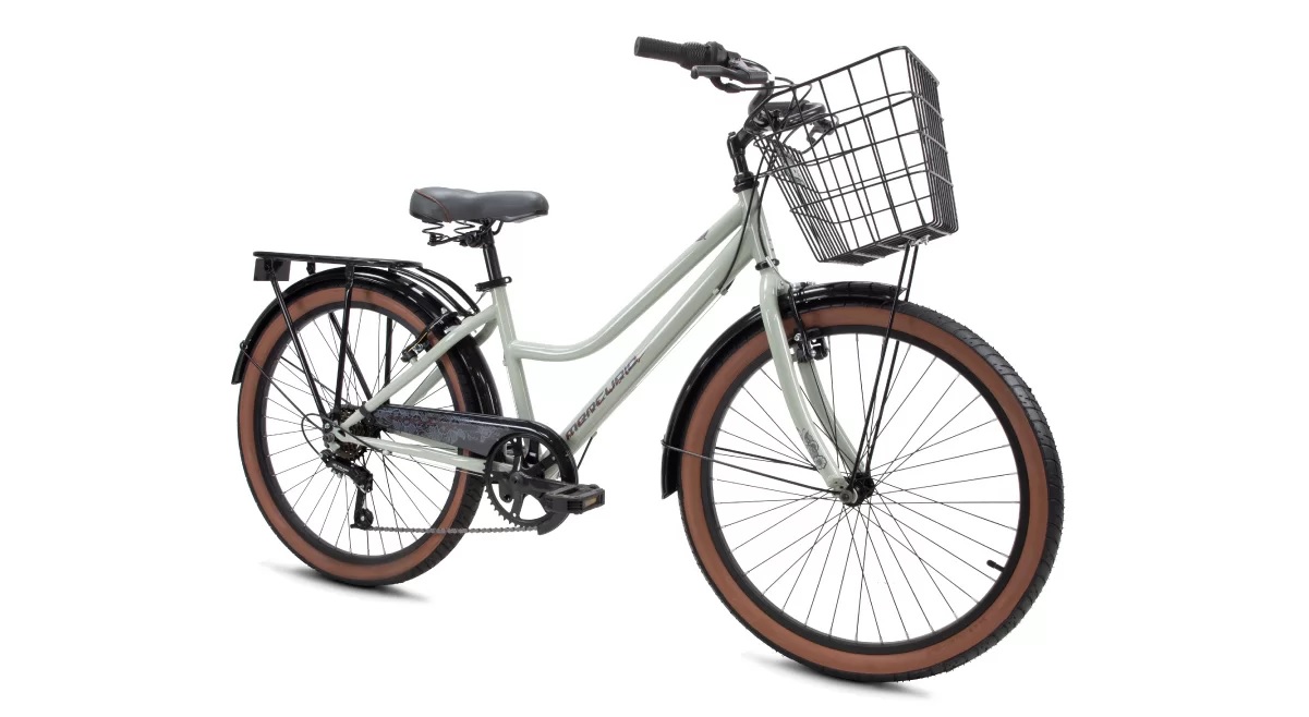 Bicicleta Mercurio Country Capressi 6 Velocidades Canasta Parrilla Rodada 24