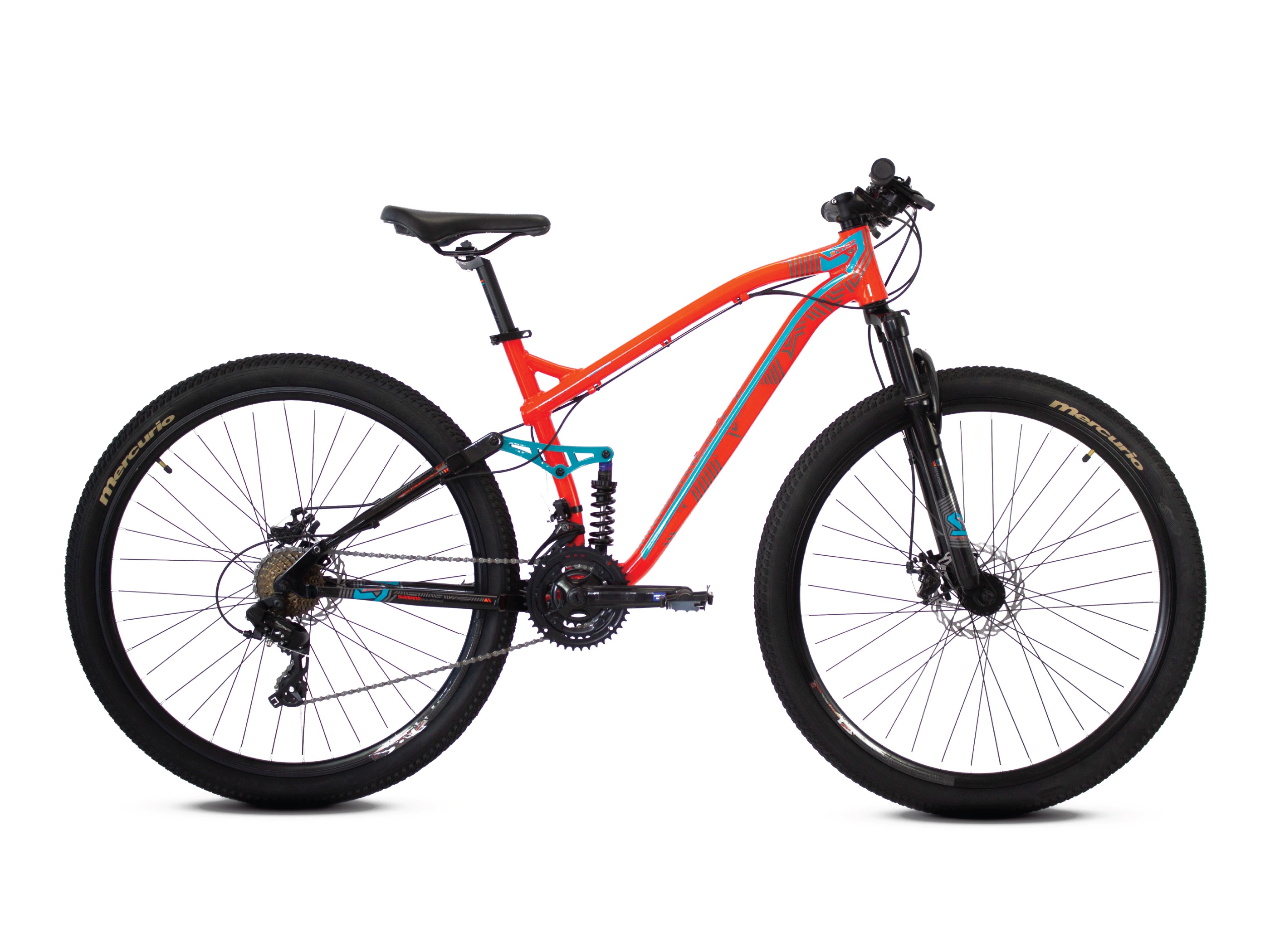 Bicicleta Mercurio Expert Rodada 29 DH 21 Vel Naranja