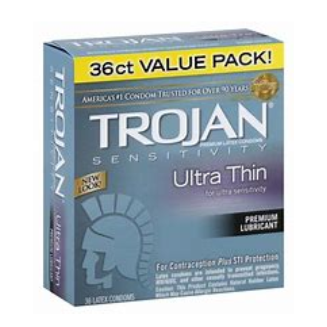 Trojan Ultra Thin For Ultra Sensitivity 36 condones