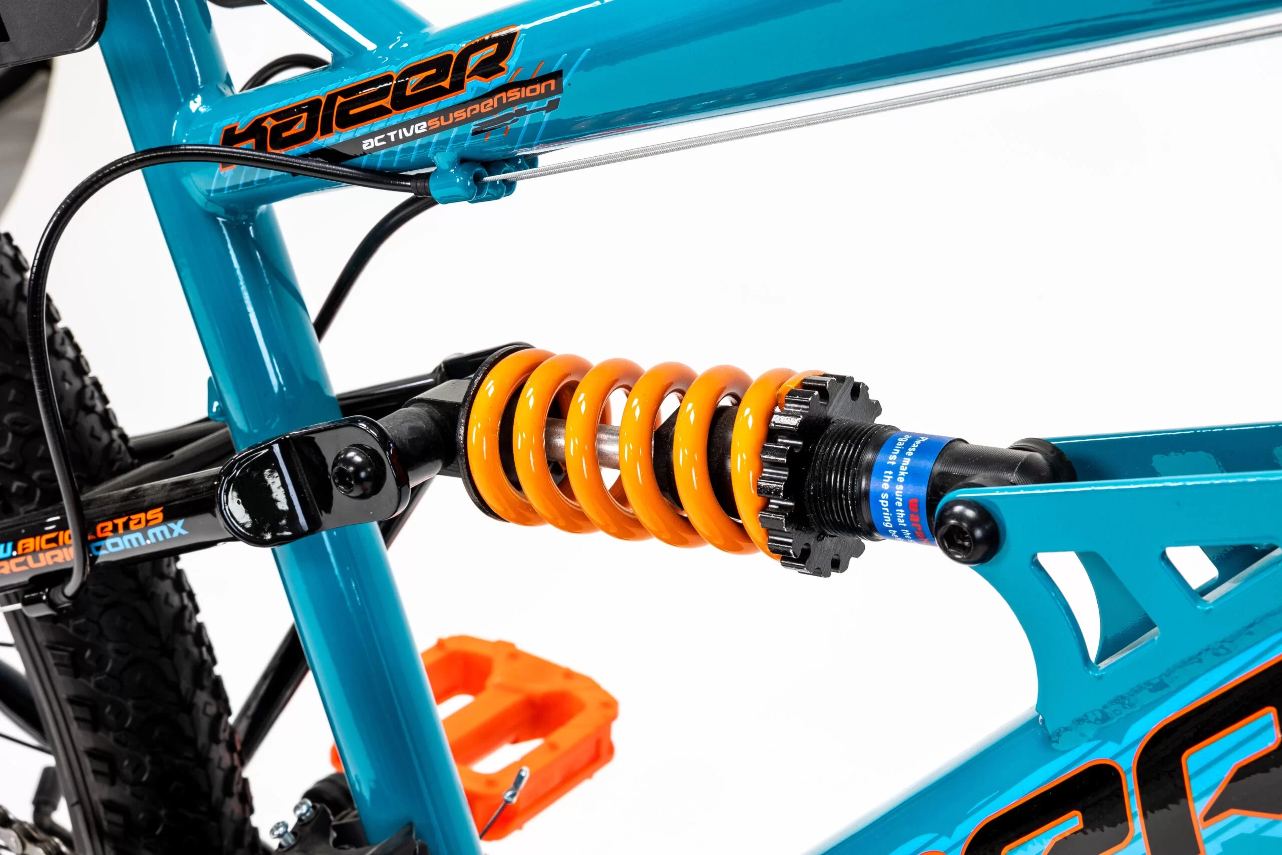 Bicicleta Mercurio Kaizer Dh Rodada 24 Doble Suspensión 21 Velocidades Esmeralda