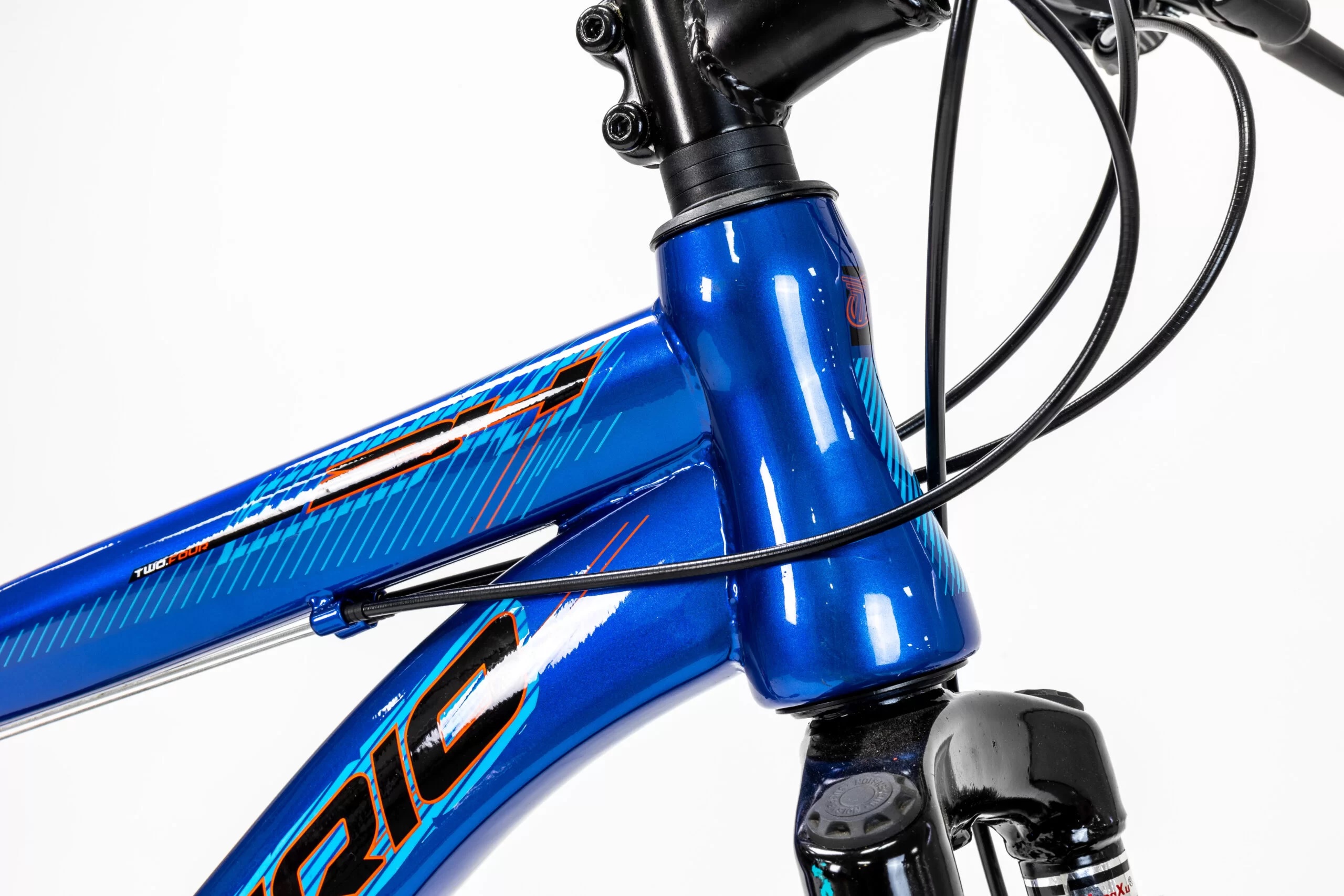 Bicicleta Mercurio Kaizer Dh Rodada 24 Doble Suspensión 21 Velocidades Azul