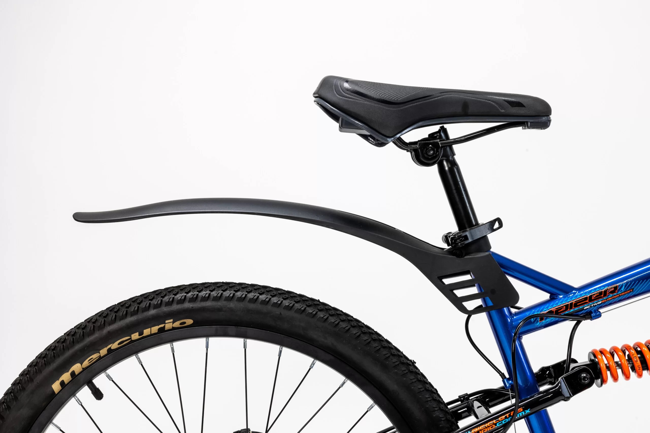 Bicicleta Mercurio Kaizer Dh Rodada 24 Doble Suspensión 21 Velocidades Azul