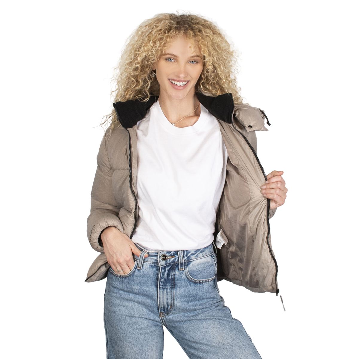 Chamarra Mujer Greenlander Pluma Ligera Pol8833