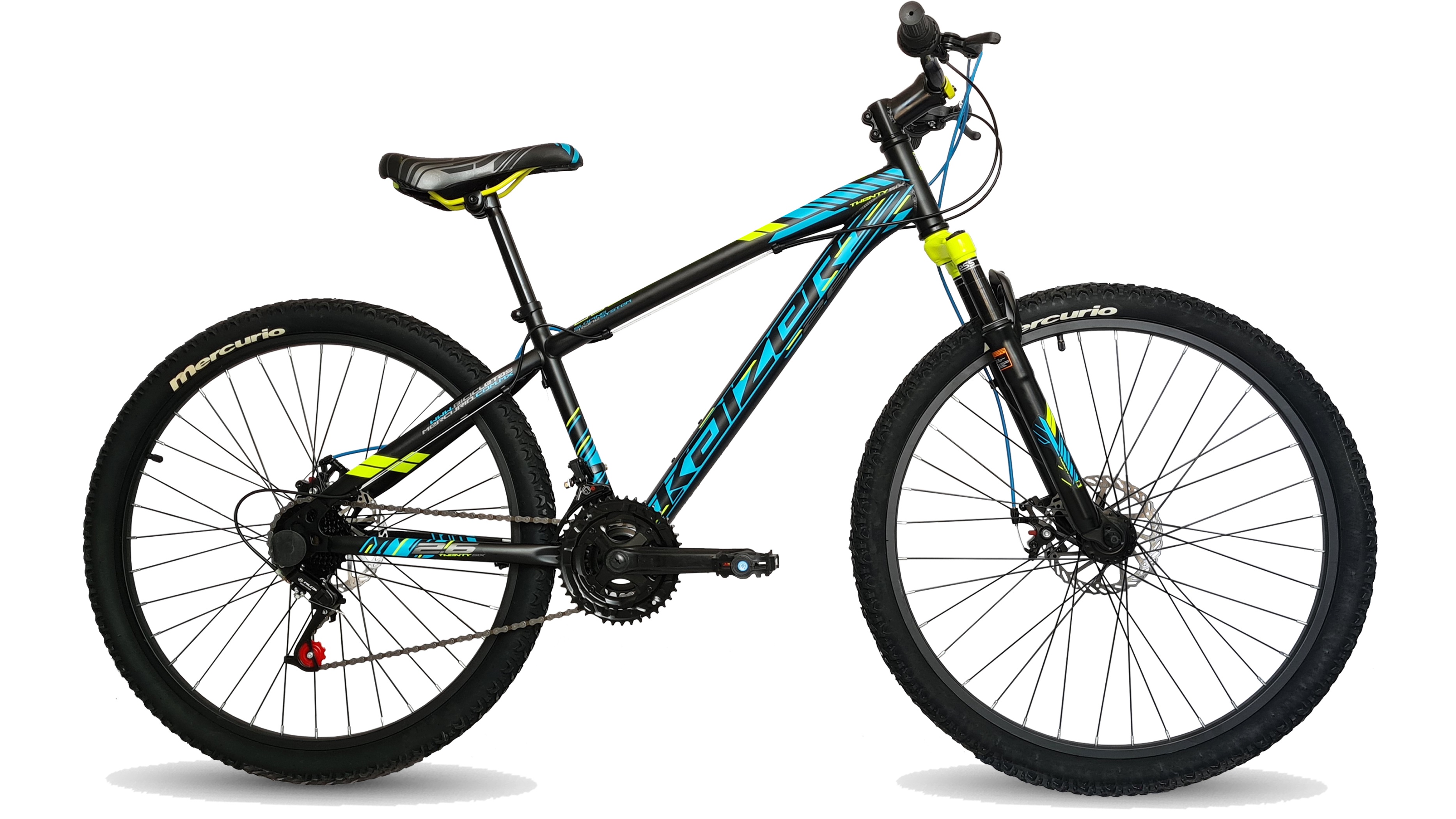 Bicicleta Mercurio Kaizer Rodada 26 Suspensión 21 Velocidades Azul