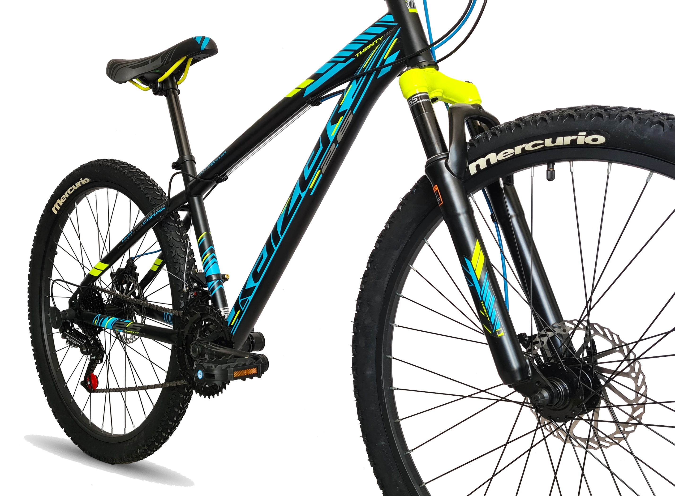 Bicicleta Mercurio Kaizer Rodada 26 Suspensión 21 Velocidades Azul