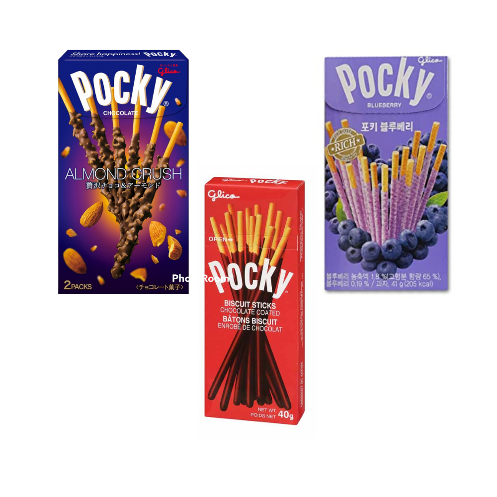 Pack premium pocky blueberry y chocolate