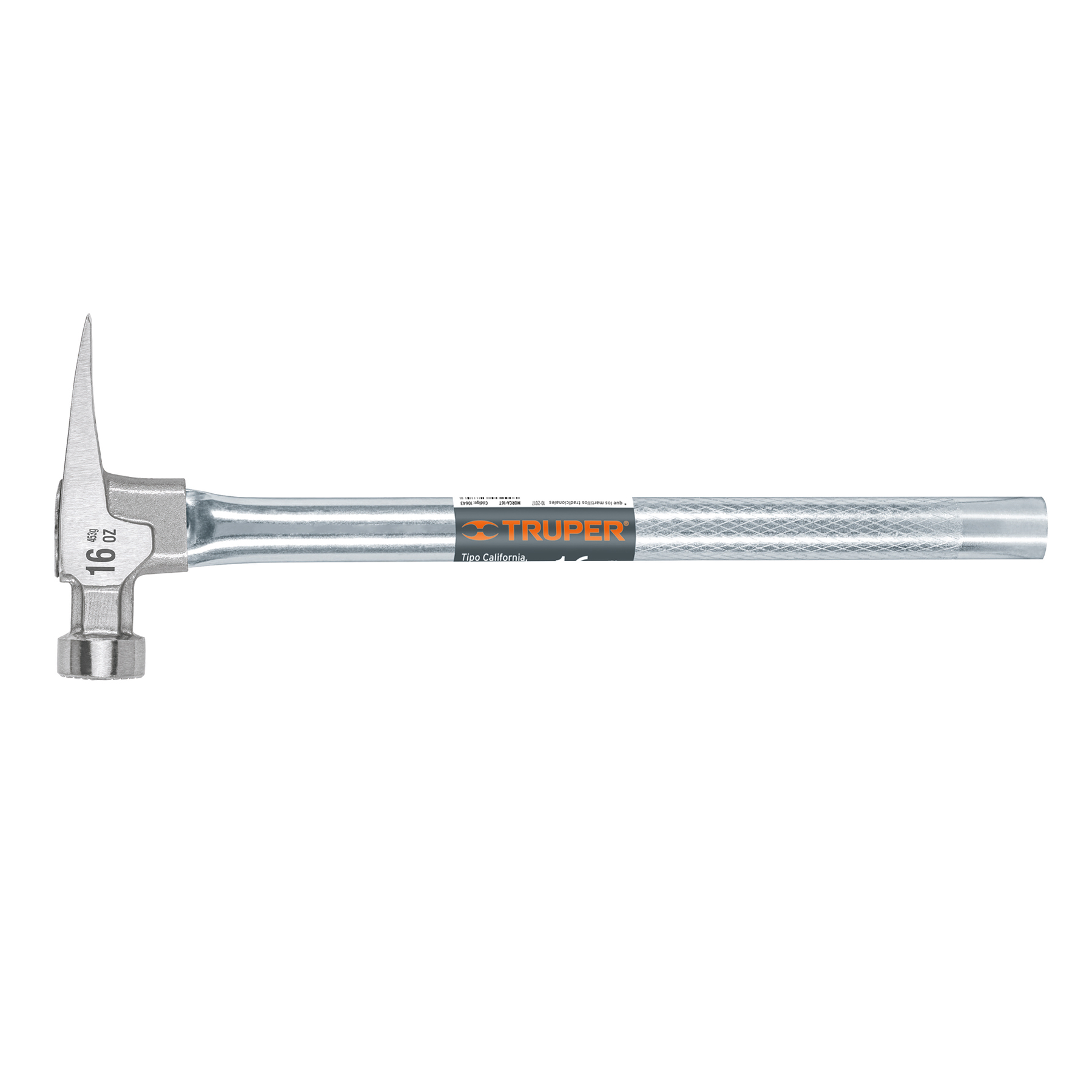MARTILLO TUBULAR 16 OZ UÑA CALIFORNIA RIPPER, CARA FRESADA TRUPER 10643