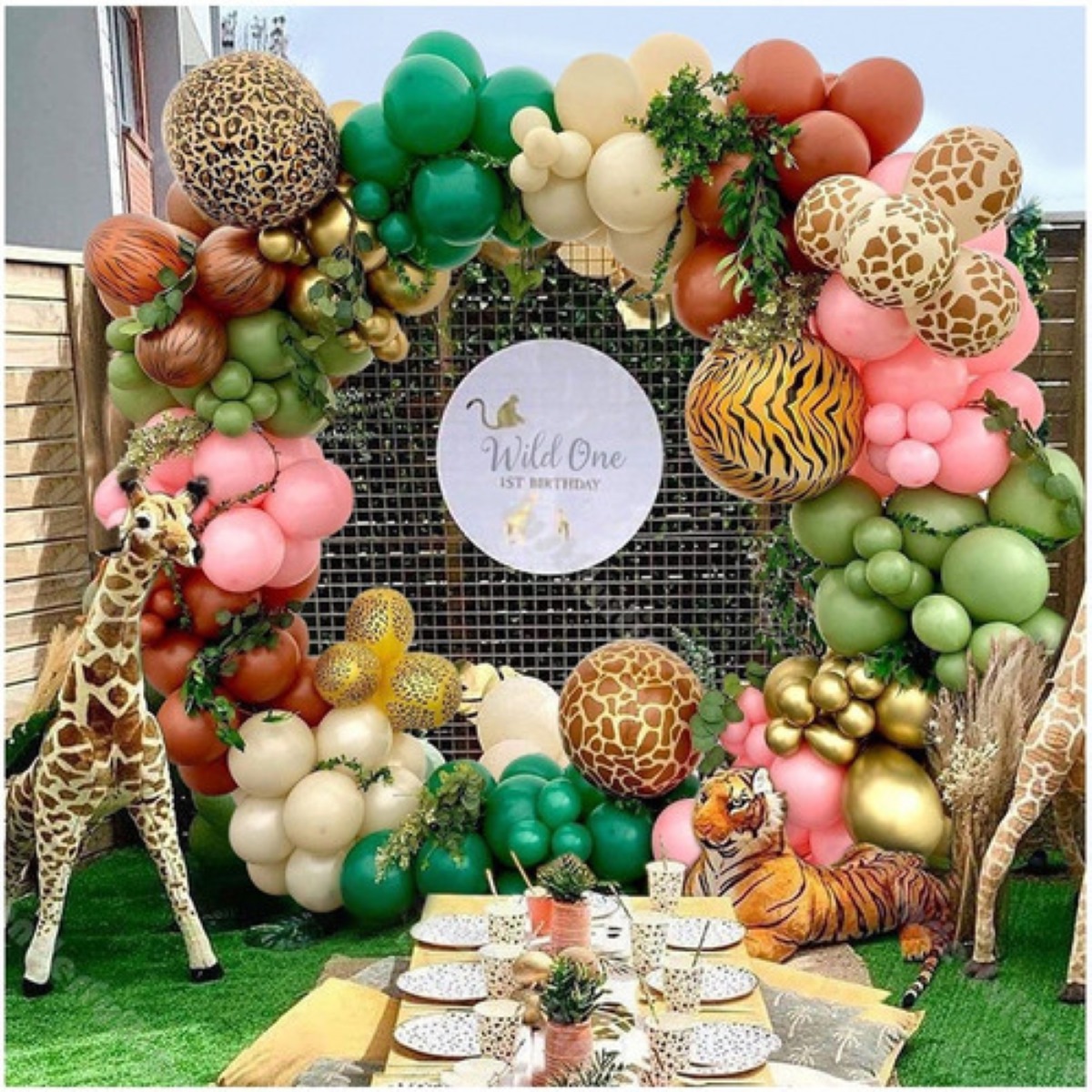 Globos De Decoración De Cumpleaños Verde, 102 Piezas