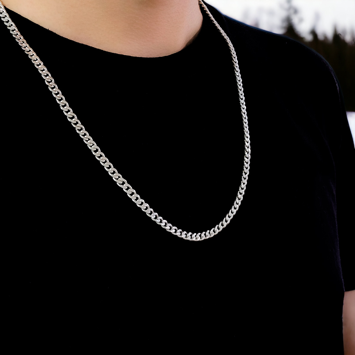 Cadena Cubana Plata .925 Hecha a mano