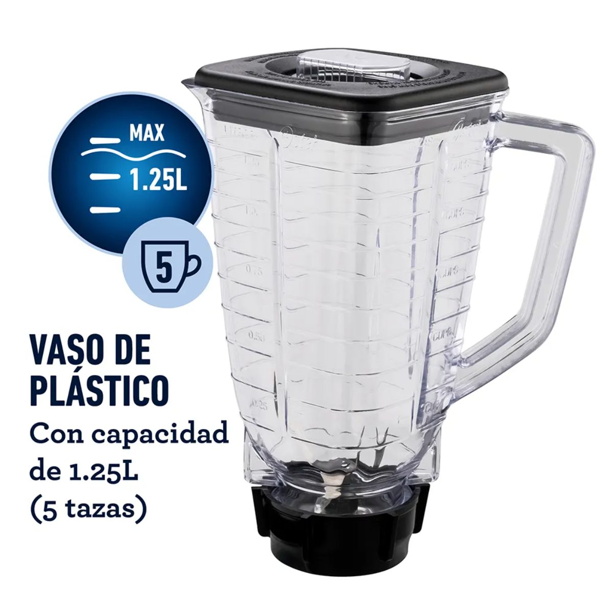 Licuadora kaliman vaso de vidrio blanco Oster