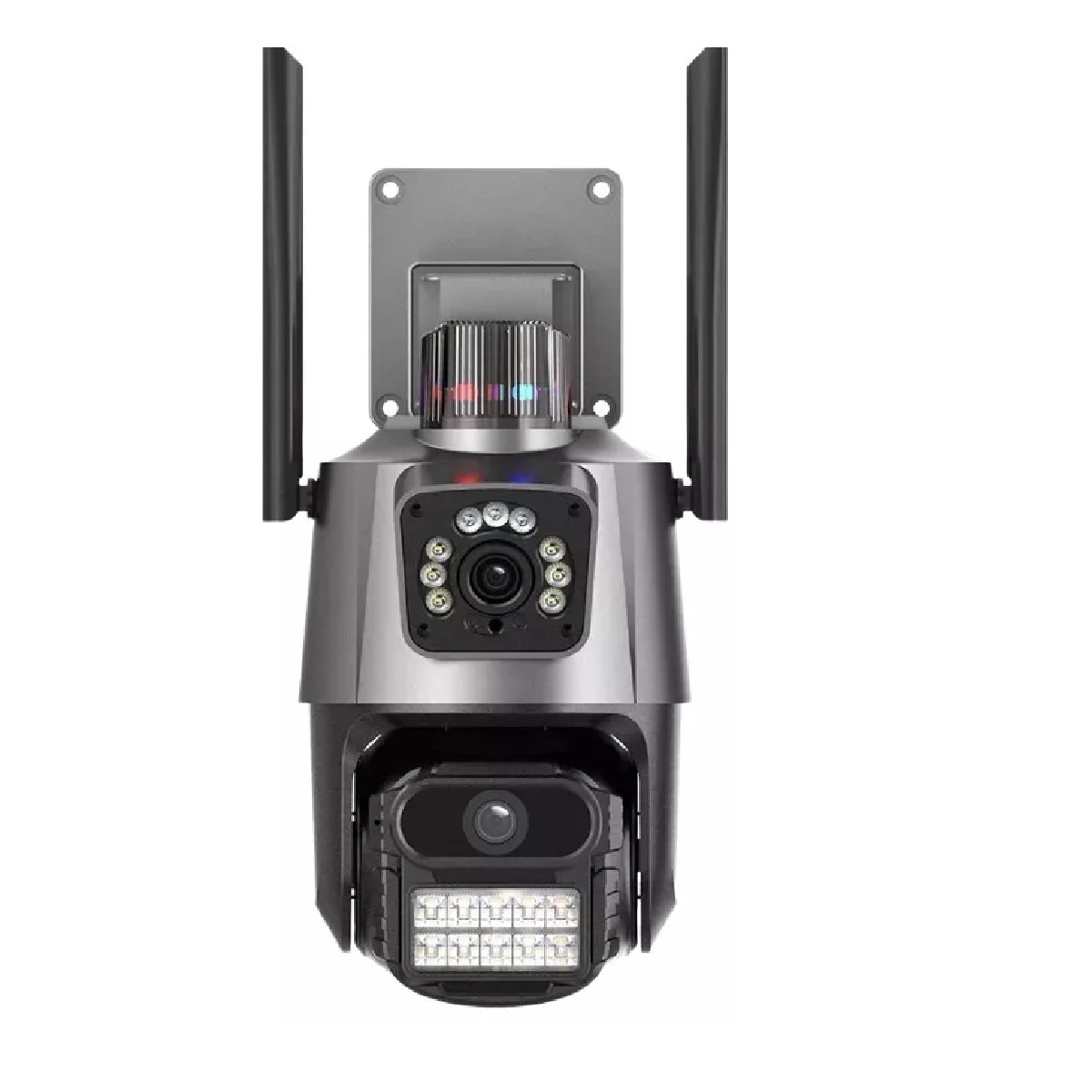 Cámara De Seguridad 4mp Wifi Ip Exterior Alarma Sirena