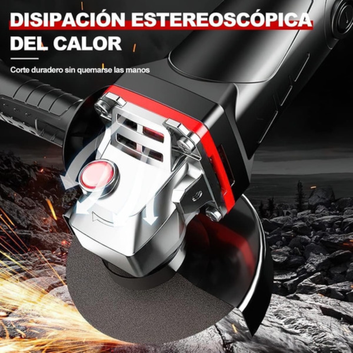 Esmeriladora Angular 2500w 110v Amoladora Angular Para Corte Negro