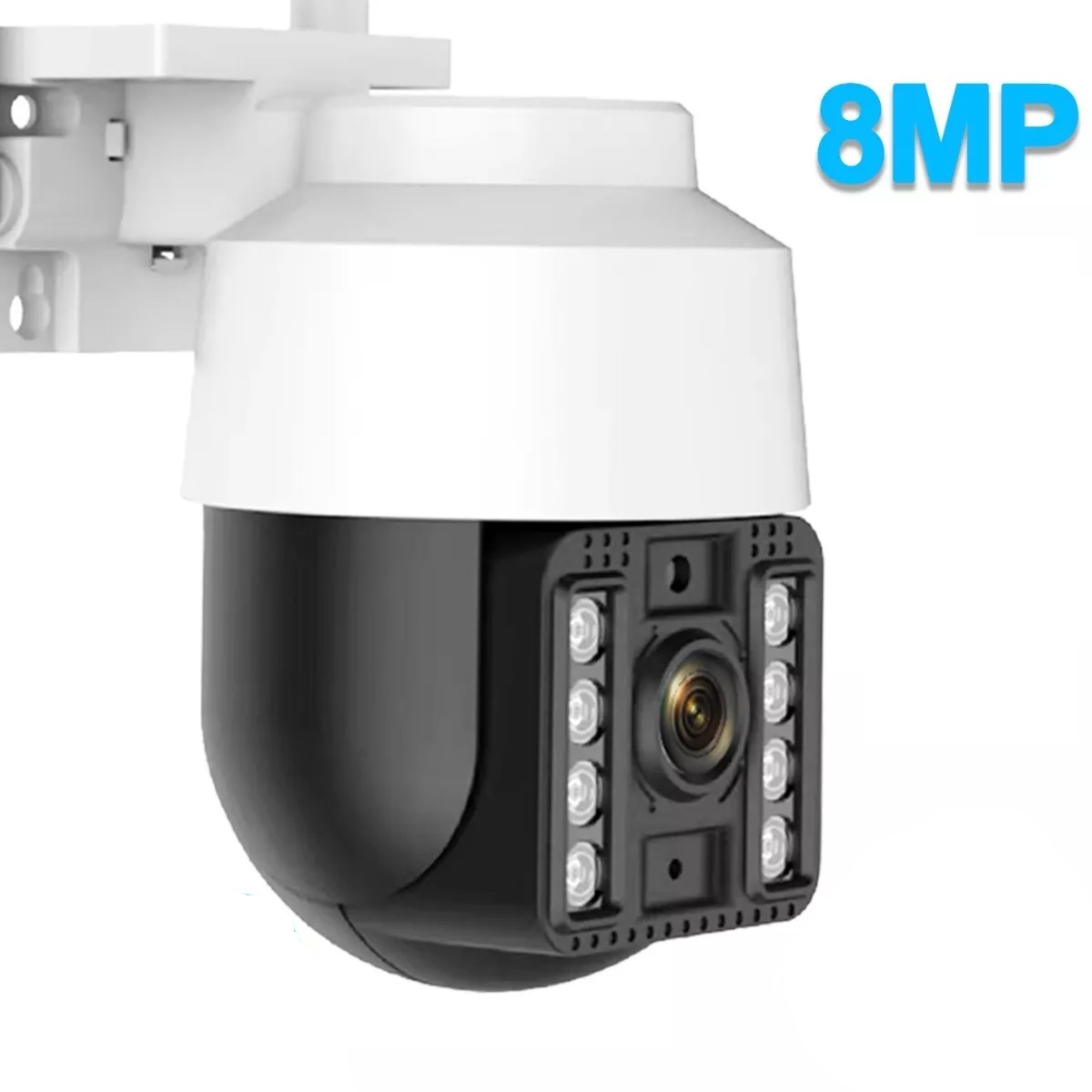 Cámara De Seguridad 4k Ultra Hd 8mp Wifi Ip Ptz Con Alarma