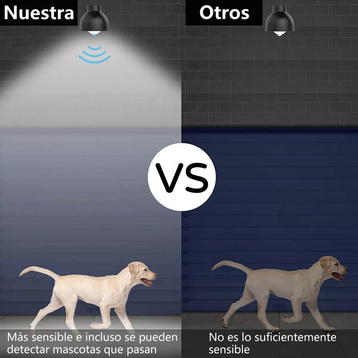 Set 3 Focos Led Ahorrador Con Sensor De Movimiento 9w E27