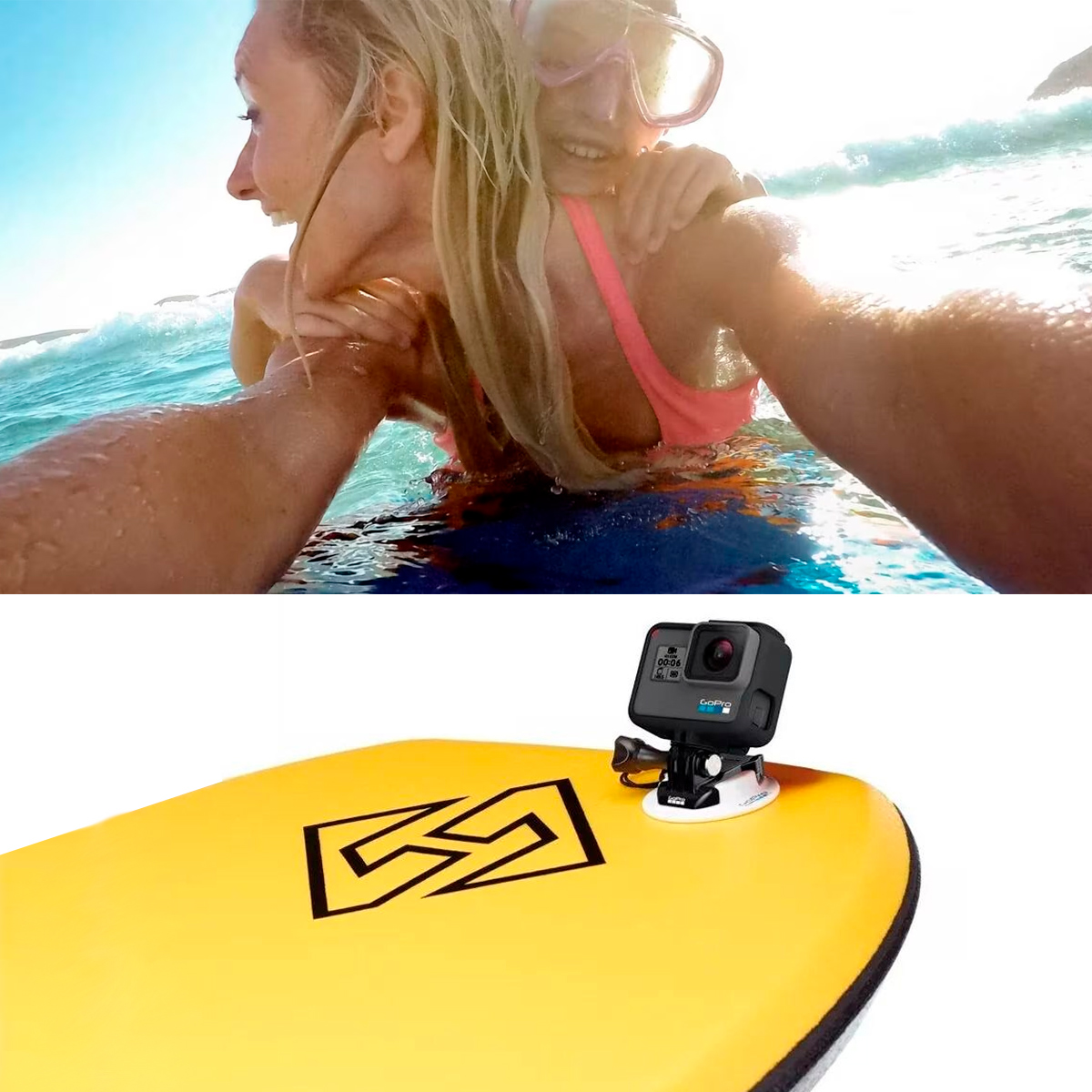 Montura Gopro para Tabla Bodyboard O Surf Soft Abbrd-001 Orig