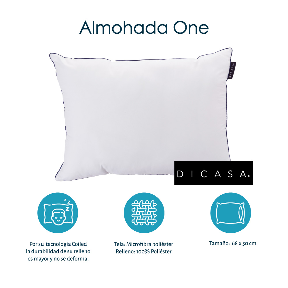 Colchón Matrimonial Restonic Seul con Box Azul y  Almohada One