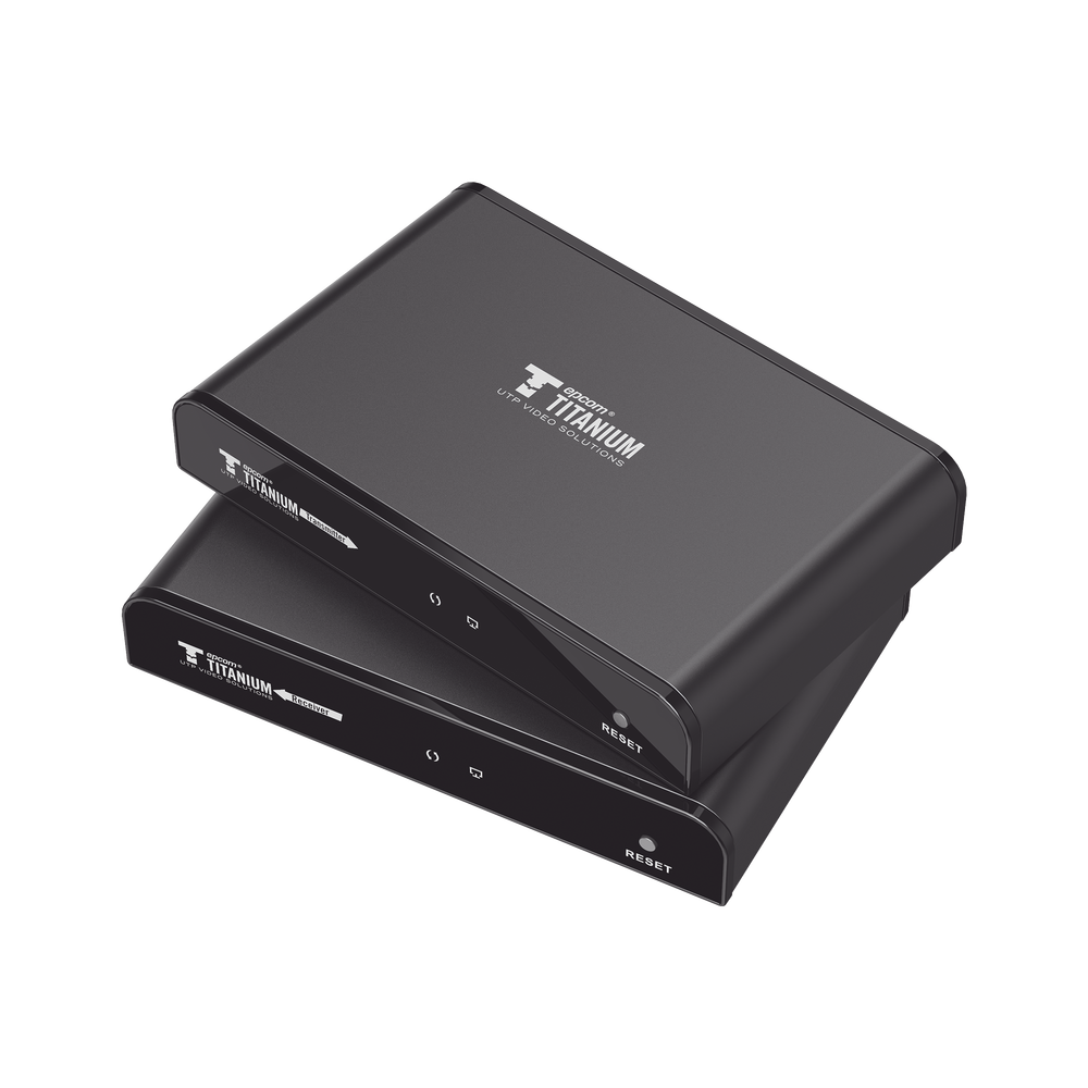 Kit Extensor HDMI EPCOM TITANIUM TT-383-PRO-4.0 para distancias de 120 metros Resolución 1080P .