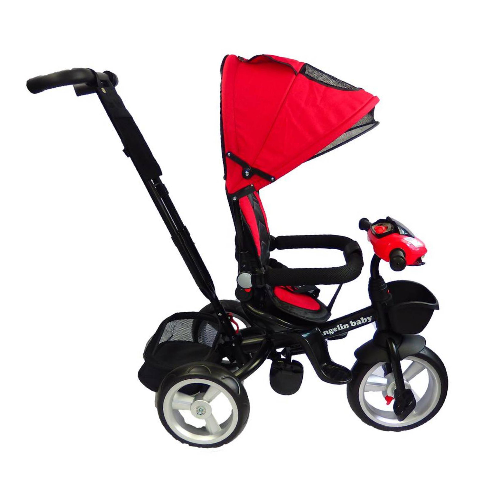 Triciclo para Bebe Evolutivo Noni Angelin 360 Grados 3041-X Rojo
