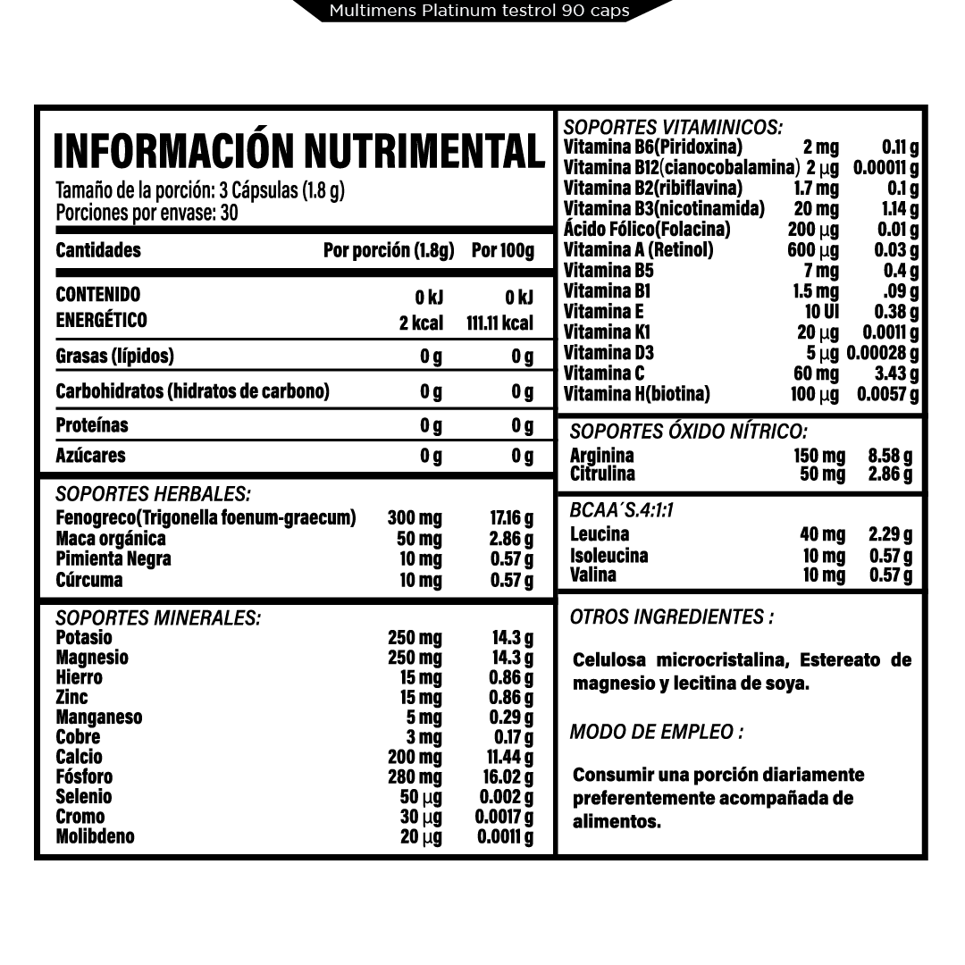 Multi Mens 90 cápsulas