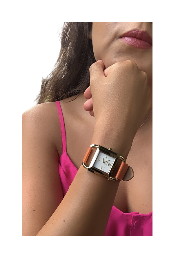 Reloj para Dama Tory Burch color naranja