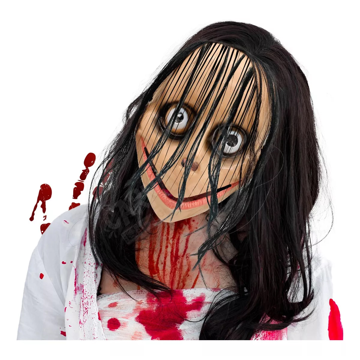 Máscara Momo Halloween Rostro Terror Creepypasta Económico