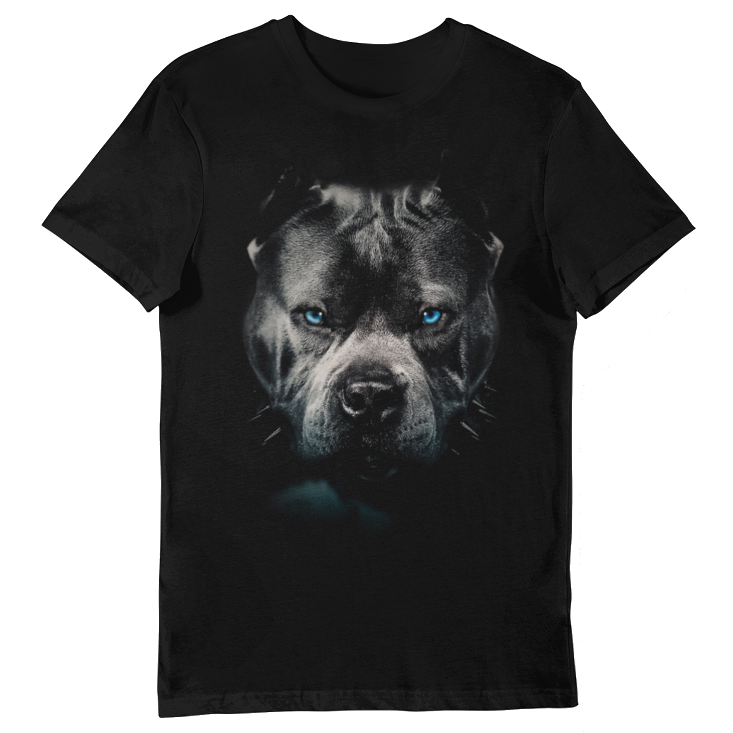 Playera Caballero y Dama Pit Bull Gris Ojos Azules Perro Animales 
