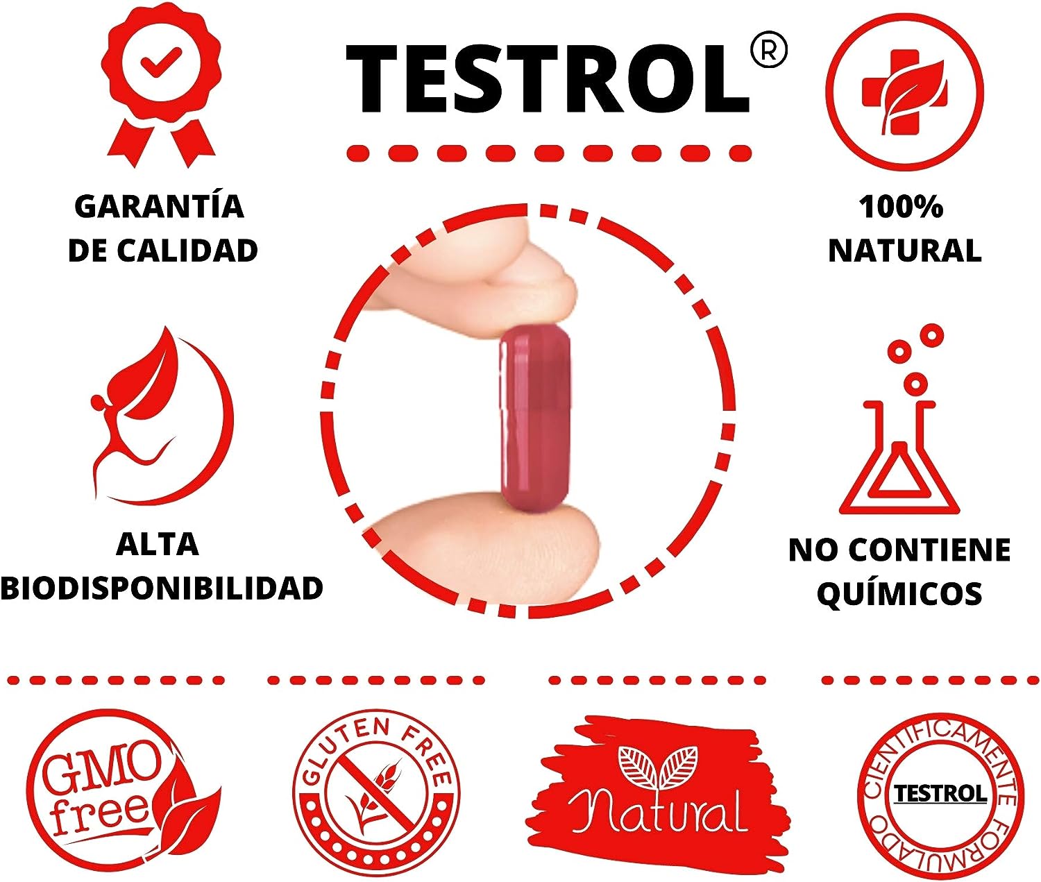 Testrol Platinum 90 cápsulas