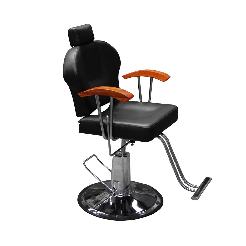 Silla Estética Reclinable Barbería Salón Siena Negra
