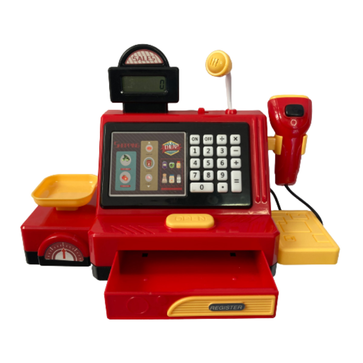 Caja Registradora Juguete Infantil con Sonido Roja