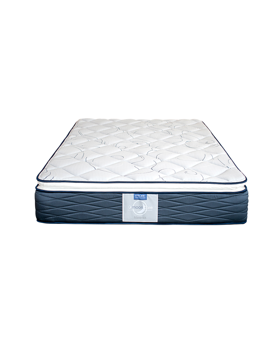Colchón Individual Restonic Maverick + Kit de 2 Almohadas y protector Atlas Basic