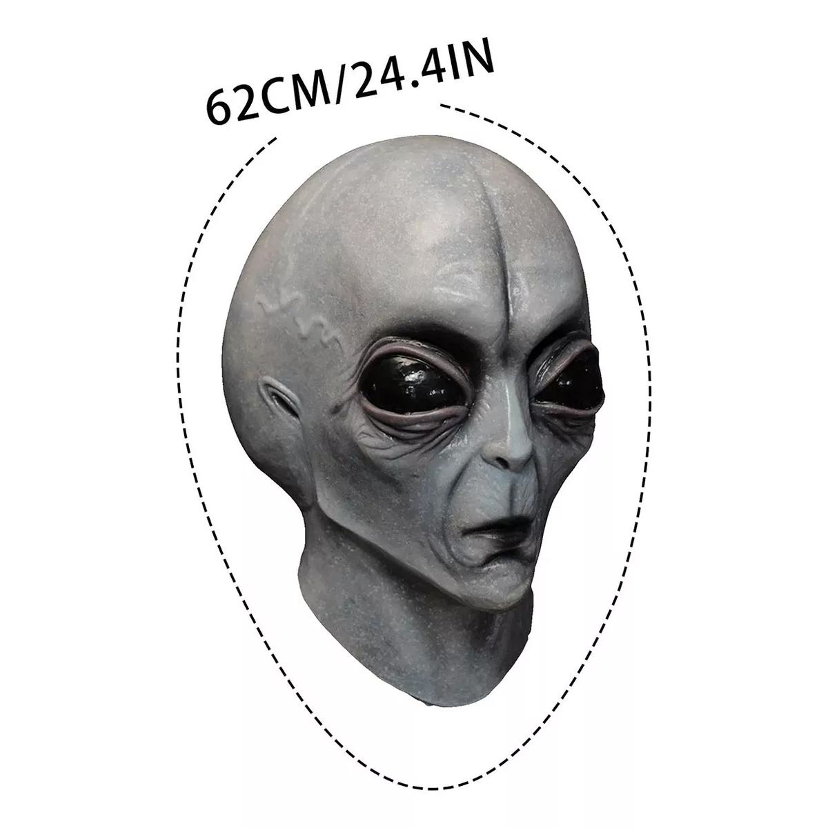 Máscara De Alienígena Led Con Fiesta De Maquillaje Halloween