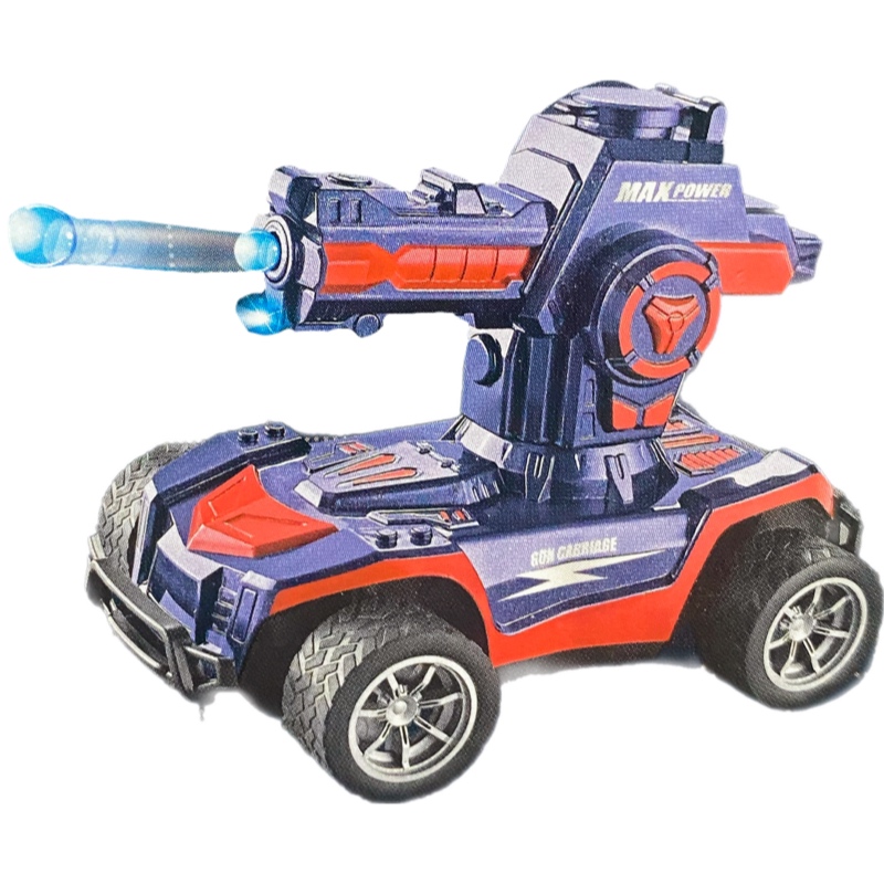 Carro Tanque A Control Remoto Lanza Hidrogel Luz Recargable