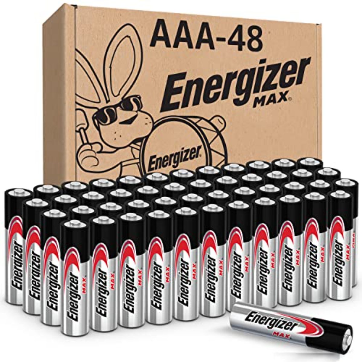 Pilas Energizer AAA batería triple A máxima alcalina (48 unidades) E92DP2-24 negro/gris