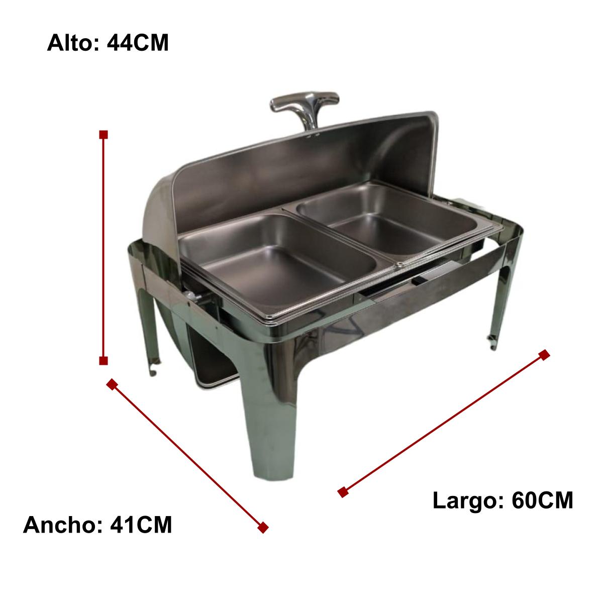 Chafer Hotelera Buffet Acero inoxidable Medio SHORBULL