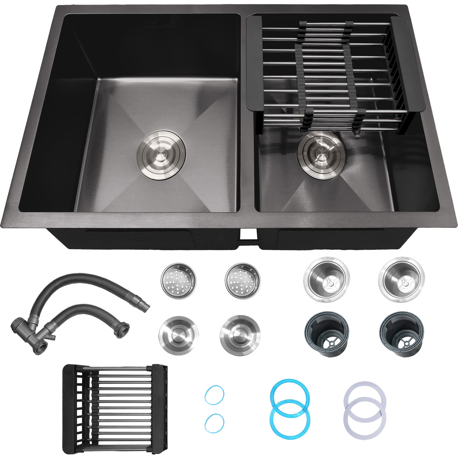 Fregadero Tarja Tina Doble Acero Inoxidable Escurridor