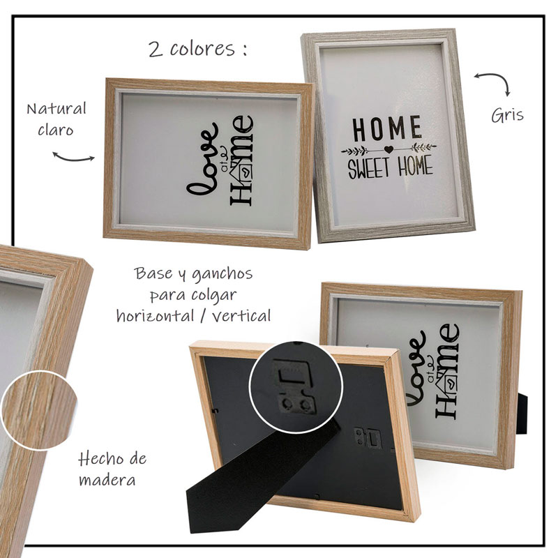 Portaretrato Madera Fotos Buro Bautizo Cuadros Hw156 4x6